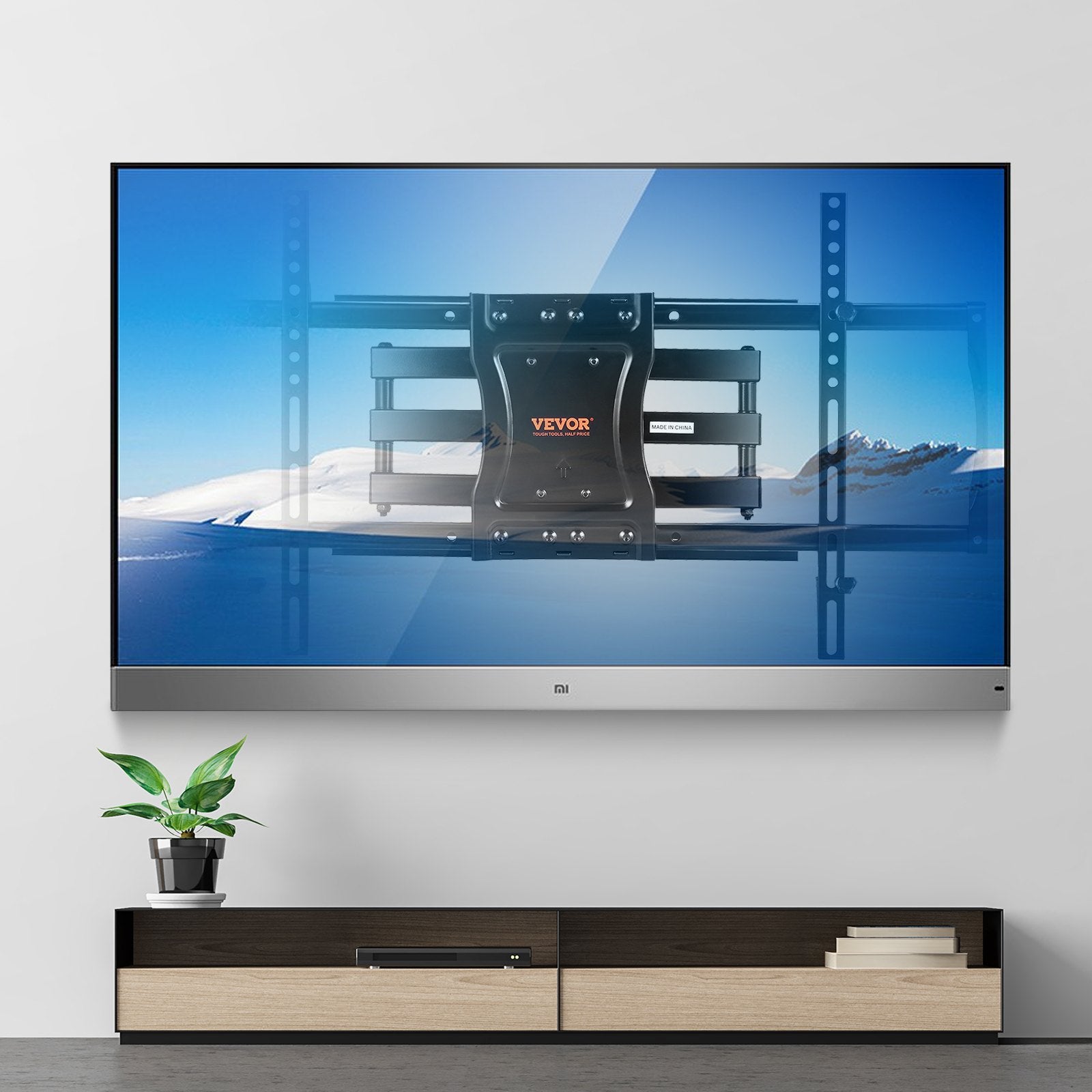 Full Motion TV Mount Fits for Most 37-75 inch TVs, Swivel Tilt Horizontal Adjustment TV Wall Mount Bracket V952-BGD60040014618Q9DV0