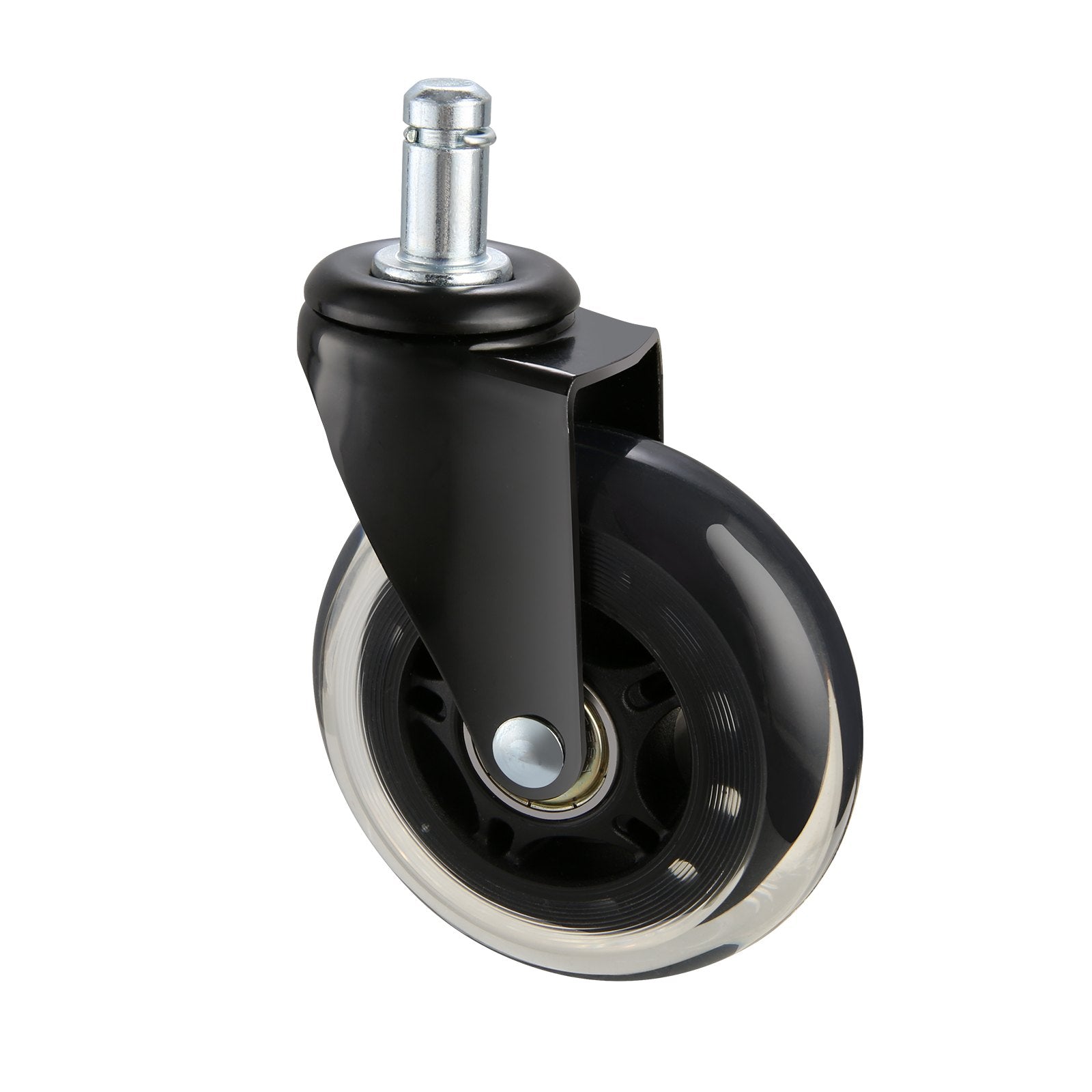 Office Chair Wheels, Set of 5, 76.2 mm Caster Wheels Replacement for Hardwood Floors and Carpet, Heavy Duty V952-BGLGJAZ3INCH1FZCLV0