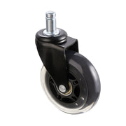 Office Chair Wheels, Set of 5, 76.2 mm Caster Wheels Replacement for Hardwood Floors and Carpet, Heavy Duty V952-BGLGJAZ3INCH1FZCLV0