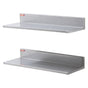 8.6" x 24" Stainless Steel Shelf, Wall Mounted Floating Shelving with Backsplash, 44 lbs Load Capacity V952-BGSCTTLL86242HBE0V0