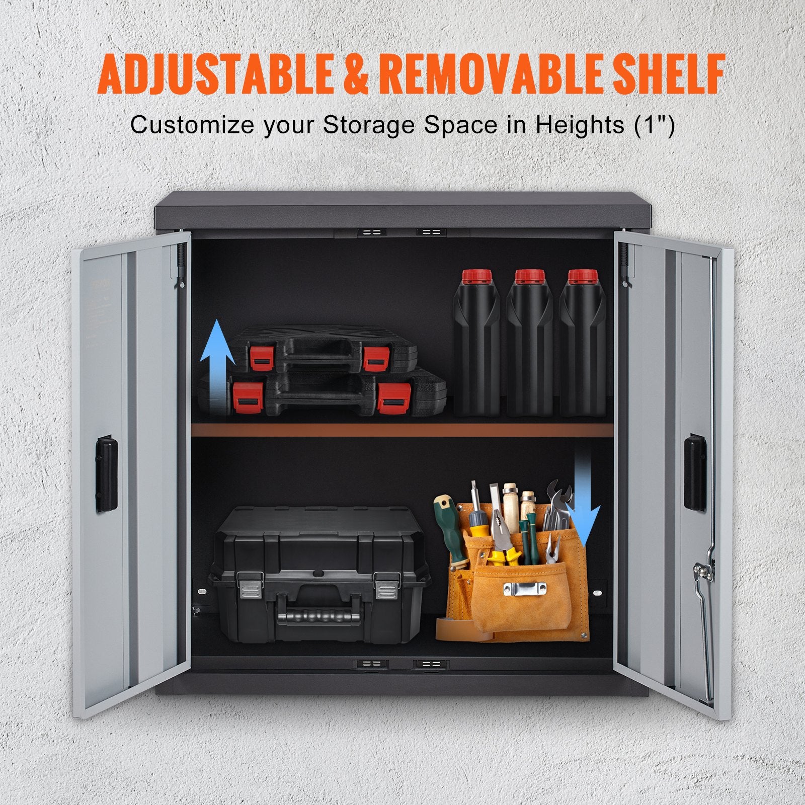 Foldable Wall Cabinet Garage Cabinet Wall Mounted 26 V952-BGSGJJ120LBSECZZ6V0