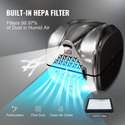 Heavy Duty Commercial Hand Dryer, 1800W Automatic High Speed Stainless Steel Warm Wind Hand Blower, 220V-240V V952-BGSGSJBXGZDGAR9TKV3