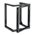 12U Wall Mount Server Rack, 68.04 kg Max Load Capacity, Open Frame Network Rack with 180 Degrees Gate Swing V952-BGSJJ12U18YC9I110001V0