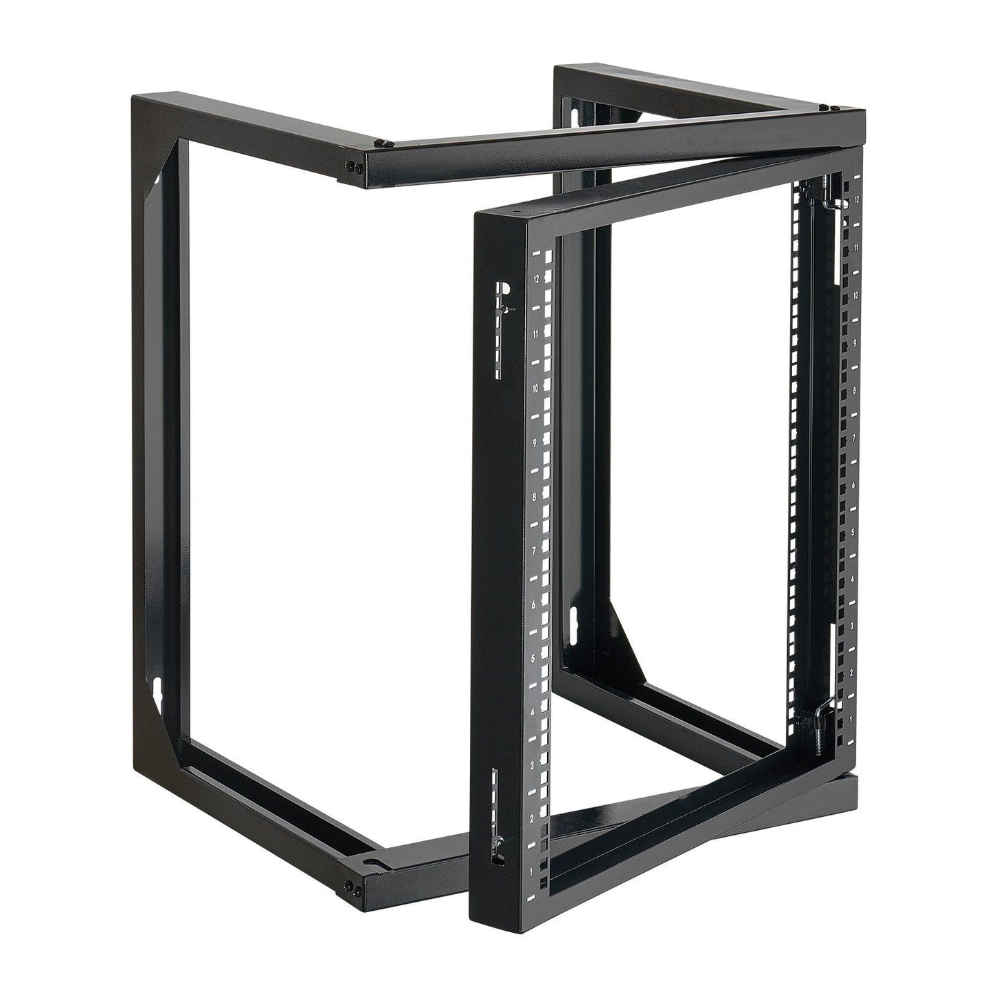 12U Wall Mount Server Rack, 68.04 kg Max Load Capacity, Open Frame Network Rack with 180 Degrees Gate Swing V952-BGSJJ12U18YC9I110001V0