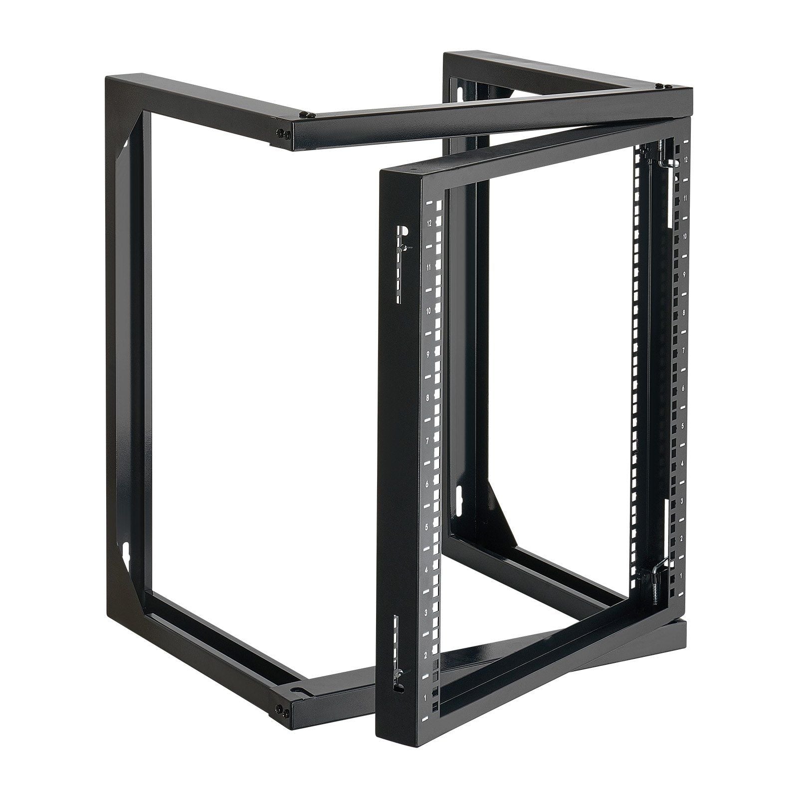 12U Wall Mount Server Rack, 68.04 kg Max Load Capacity, Open Frame Network Rack with 180 Degrees Gate Swing V952-BGSJJ12U18YC9I110001V0