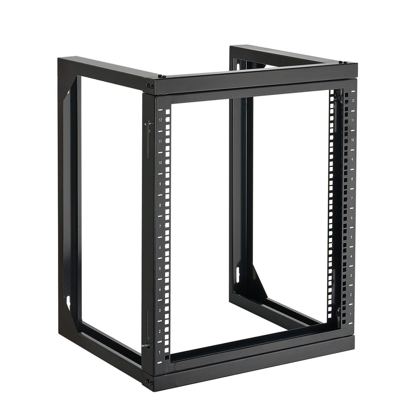 12U Wall Mount Server Rack, 68.04 kg Max Load Capacity, Open Frame Network Rack with 180 Degrees Gate Swing V952-BGSJJ12U18YC9I110001V0