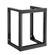 12U Wall Mount Server Rack, 68.04 kg Max Load Capacity, Open Frame Network Rack with 180 Degrees Gate Swing V952-BGSJJ12U18YC9I110001V0