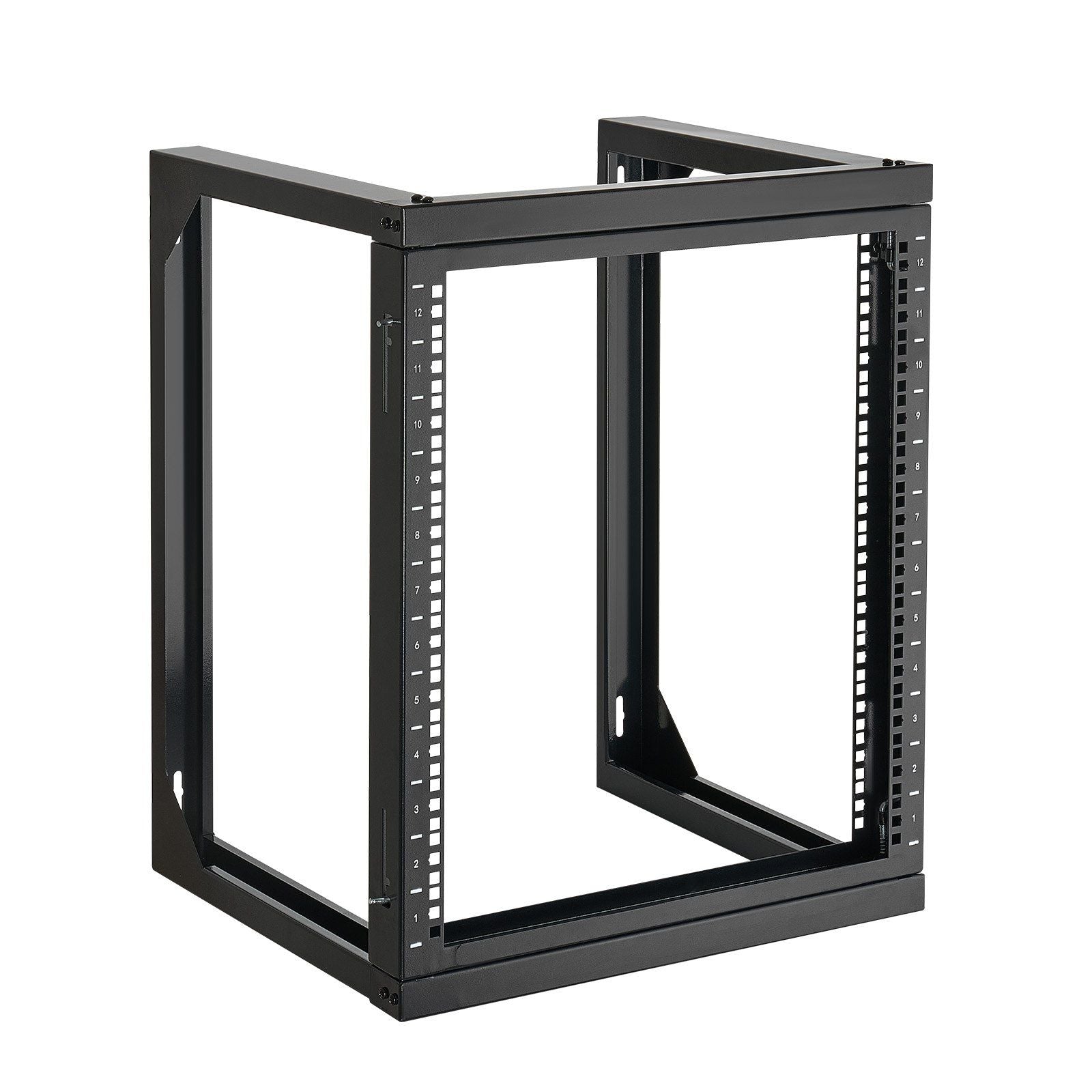 12U Wall Mount Server Rack, 68.04 kg Max Load Capacity, Open Frame Network Rack with 180 Degrees Gate Swing V952-BGSJJ12U18YC9I110001V0