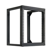 12U Wall Mount Server Rack, 68.04 kg Max Load Capacity, Open Frame Network Rack with 180 Degrees Gate Swing V952-BGSJJ12U18YC9I110001V0