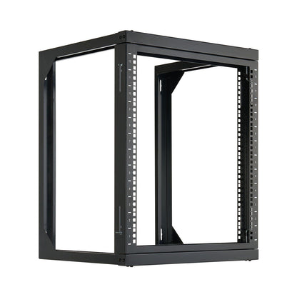 12U Wall Mount Server Rack, 68.04 kg Max Load Capacity, Open Frame Network Rack with 180 Degrees Gate Swing V952-BGSJJ12U18YC9I110001V0
