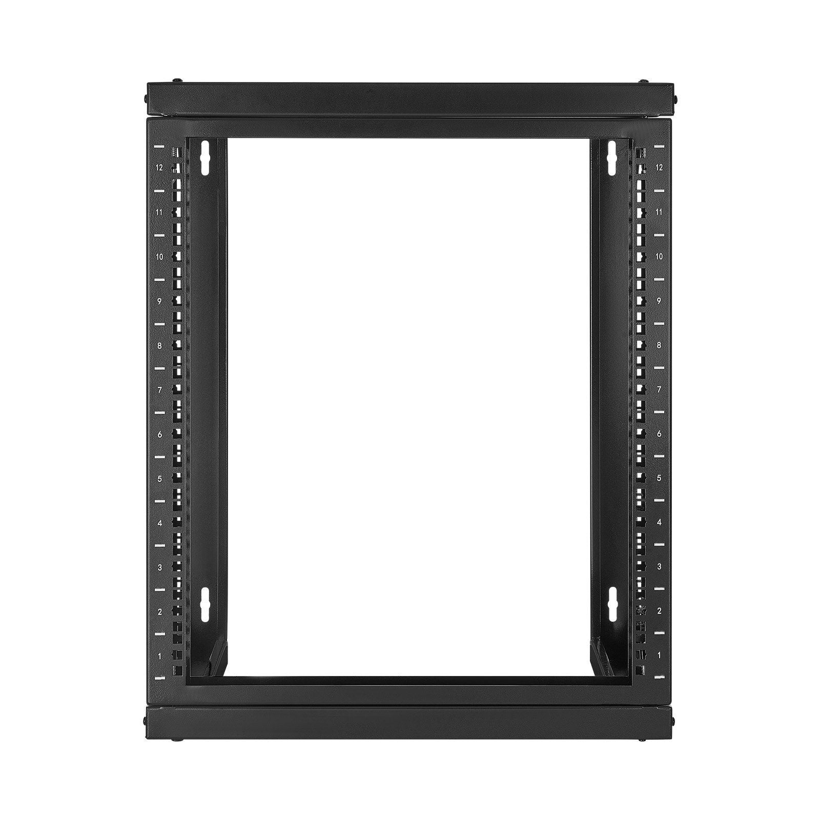 12U Wall Mount Server Rack, 68.04 kg Max Load Capacity, Open Frame Network Rack with 180 Degrees Gate Swing V952-BGSJJ12U18YC9I110001V0