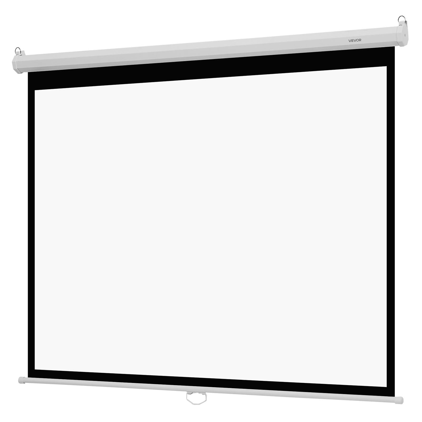 Manual Projector Screen, 1829 mm 4:3 4K 1080 HD Retractable Pull Down Projector Screen, Wall Mounted Movie V952-BGSTYPMBGSSDBNL19001V0