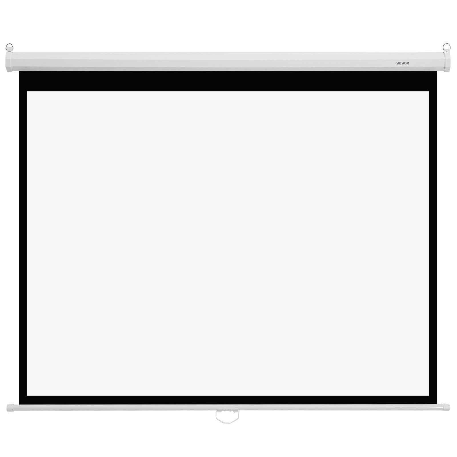 Manual Projector Screen, 1829 mm 4:3 4K 1080 HD Retractable Pull Down Projector Screen, Wall Mounted Movie V952-BGSTYPMBGSSDBNL19001V0