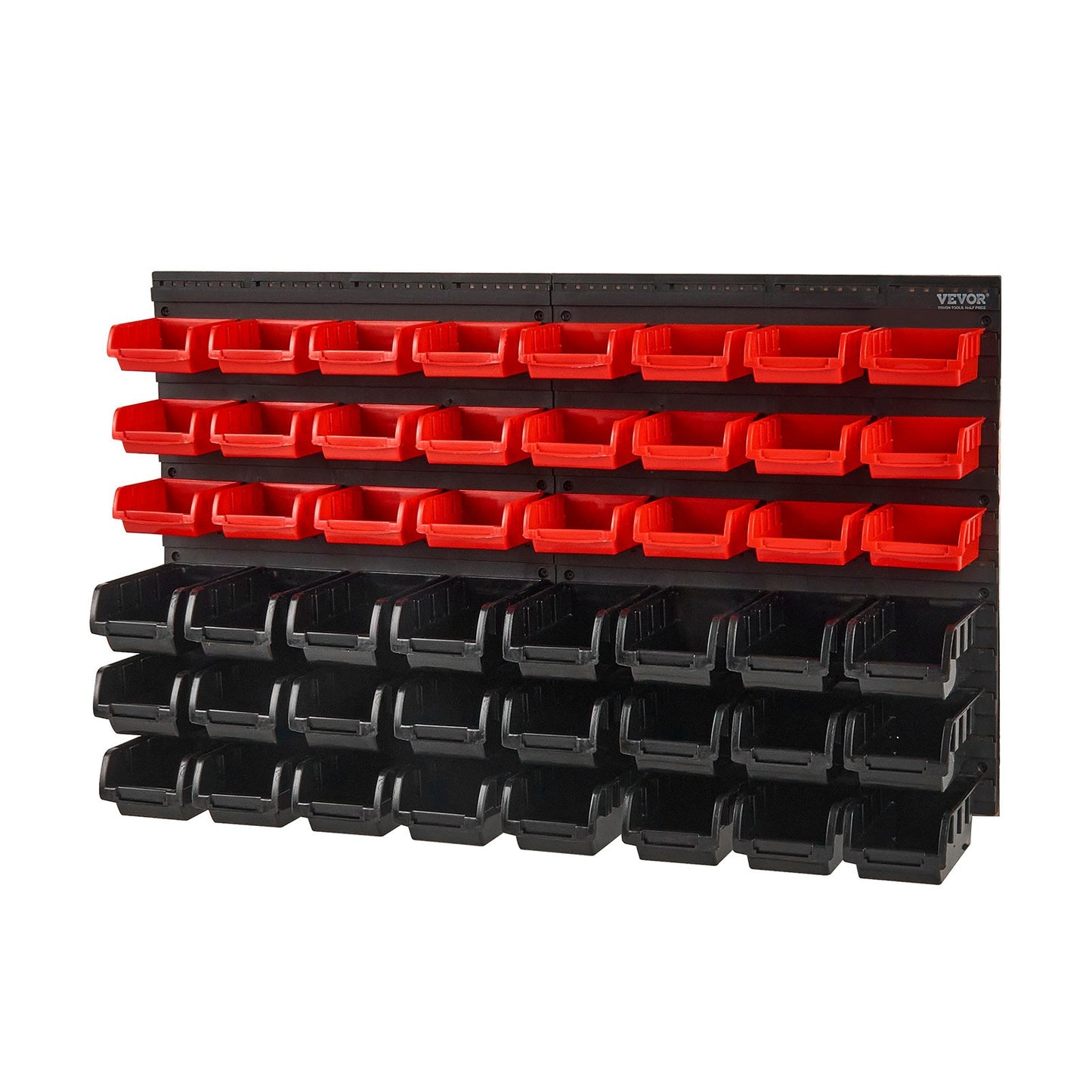 Wall Mounted Storage Bins, 48-Bin Parts Rack Organizer Garage Plastic Shop Tool with Wall Panels, Tool V952-BGSWLXDYBGWLEHI2WV0