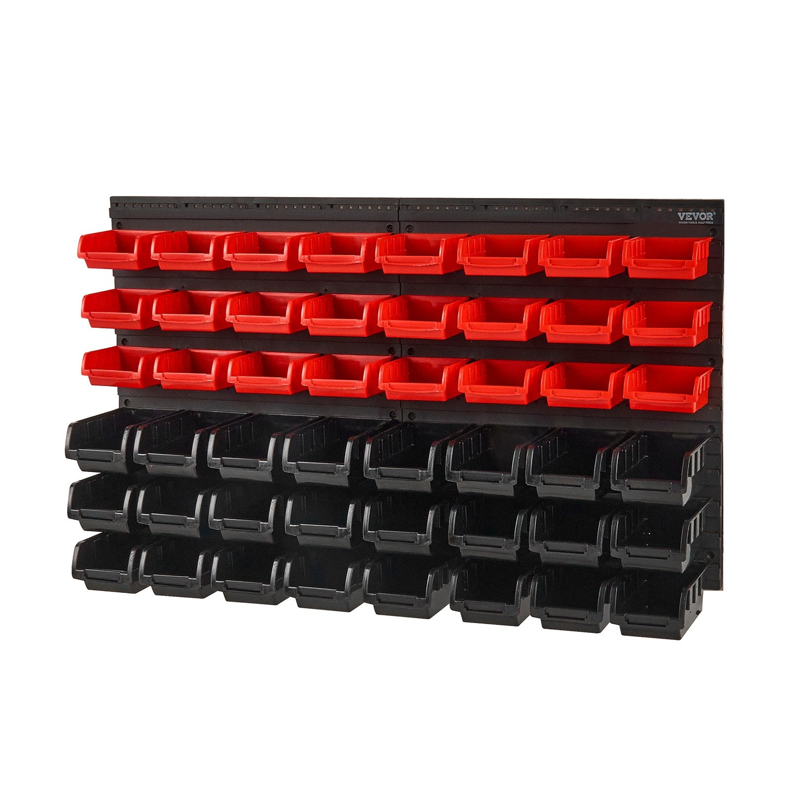 Wall Mounted Storage Bins, 48-Bin Parts Rack Organizer Garage Plastic Shop Tool with Wall Panels, Tool V952-BGSWLXDYBGWLEHI2WV0