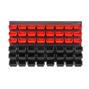 Wall Mounted Storage Bins, 48-Bin Parts Rack Organizer Garage Plastic Shop Tool with Wall Panels, Tool V952-BGSWLXDYBGWLEHI2WV0