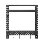 Gun Rack Wall Mount, Heavy Duty Steel, Indoor Rifle Shotgun Rack with J-Hooks, Additional Tray Storage, Gun V952-BGSZSQJJS3QW4LVYR001V0