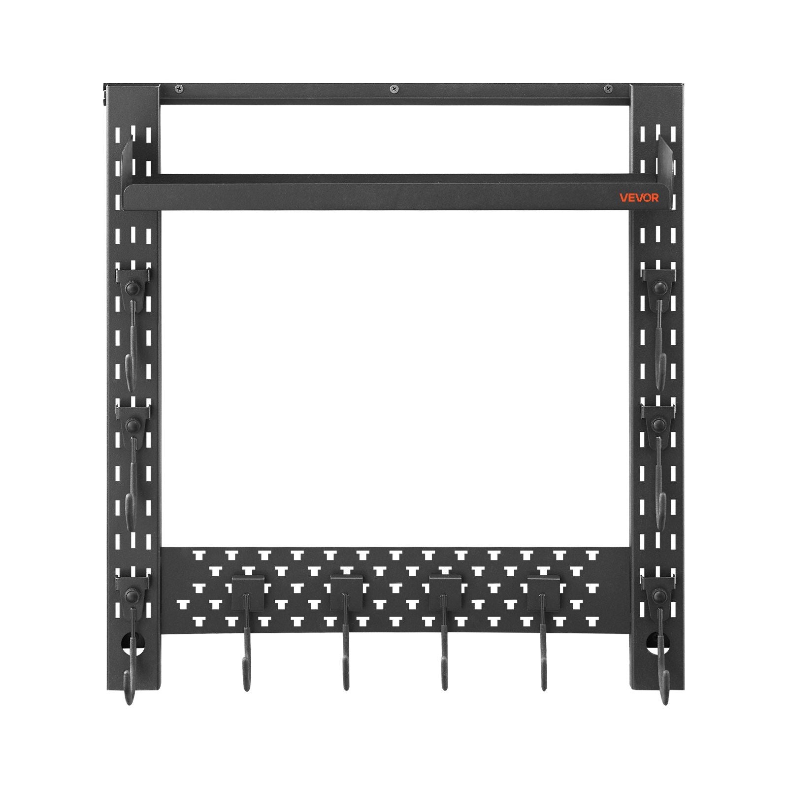 Gun Rack Wall Mount, Heavy Duty Steel, Indoor Rifle Shotgun Rack with J-Hooks, Additional Tray Storage, Gun V952-BGSZSQJJS3QW4LVYR001V0