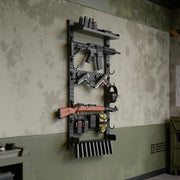 Gun Rack Wall Mount, Heavy Duty Steel, Indoor Rifle Shotgun Rack with Magazine Holder, MOLLE Panel, Gun V952-BGSZSQJJS5QWL0CBU001V0