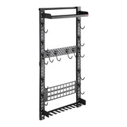 Gun Rack Wall Mount, Heavy Duty Steel, Indoor Rifle Shotgun Rack with Magazine Holder, MOLLE Panel, Gun V952-BGSZSQJJS5QWL0CBU001V0