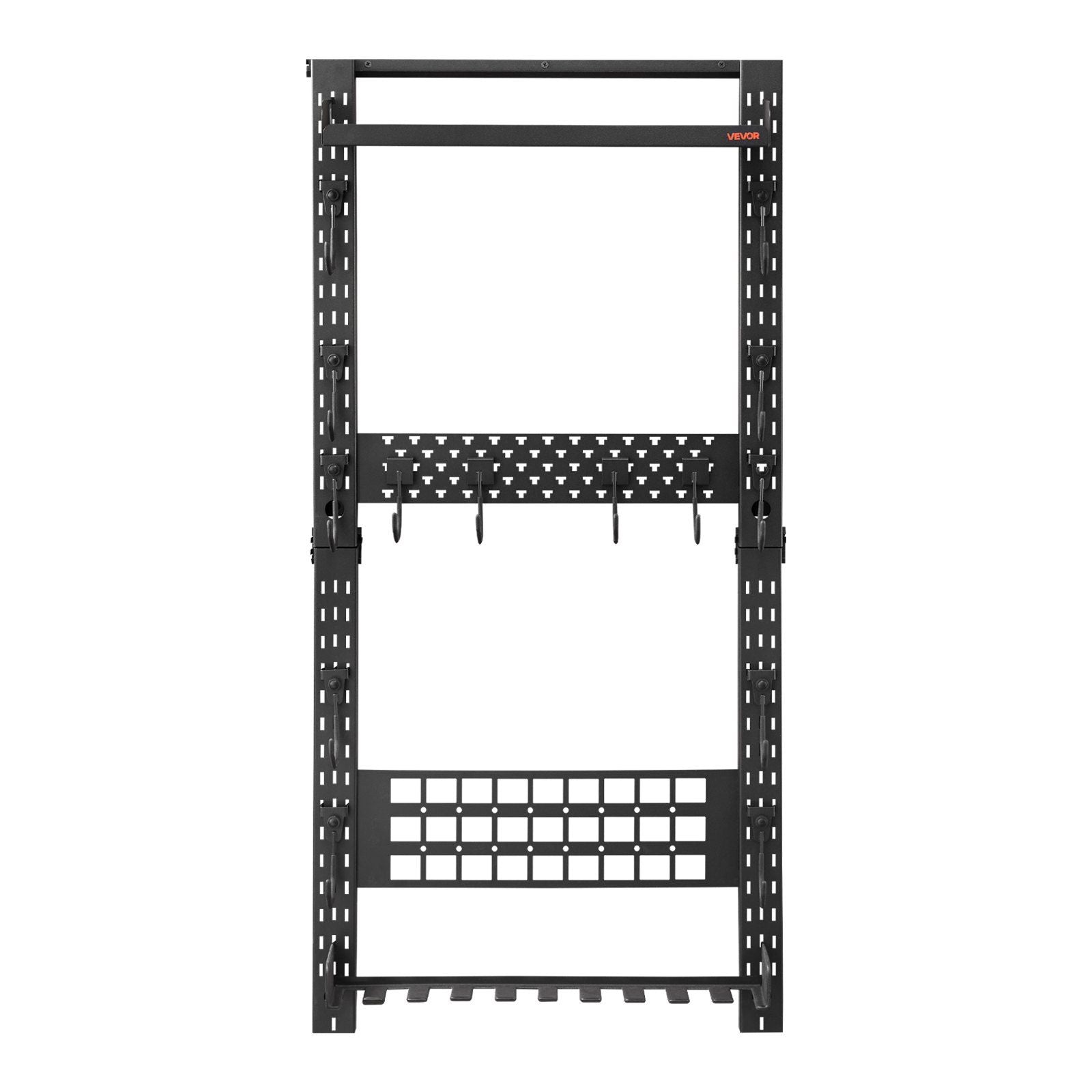 Gun Rack Wall Mount, Heavy Duty Steel, Indoor Rifle Shotgun Rack with Magazine Holder, MOLLE Panel, Gun V952-BGSZSQJJS5QWL0CBU001V0