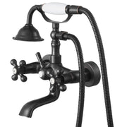 Clawfoot Tub Faucet, Wall Mount Bathtub Faucets with Handheld Shower, Vintage Oil-Rubbed Bronze Clawfoot Tub V952-BGSZZYGLTLTHLAC1L002V0