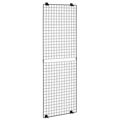 3 Packs Grid Wall Panels, 610 x 1828 mm Wire Grid Panels Display Rack, Wall-Mounted Art Display Shelf, Black V952-BGWGQ7080INC1MICW001V0