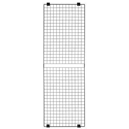 3 Packs Grid Wall Panels, 610 x 1828 mm Wire Grid Panels Display Rack, Wall-Mounted Art Display Shelf, Black V952-BGWGQ7080INC1MICW001V0