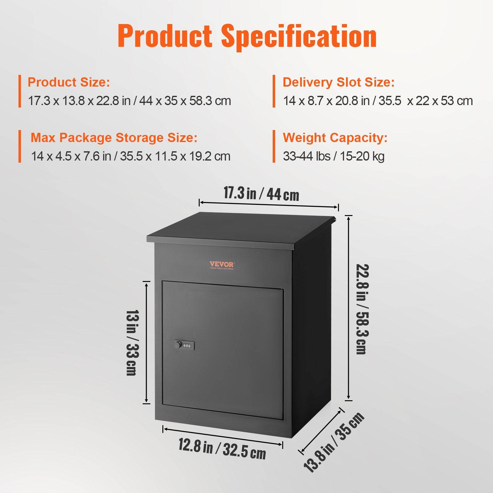Mailboxes for Outside 17.3 V952-BGXDXGKB228INL81BV0