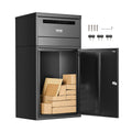 Package Delivery Boxes for Outside, 90.9 cm Mailbox for Parcel with Lock, Galvanized Steel Package Drop Box V952-BGXHSDXGFTS4W8MXTV0