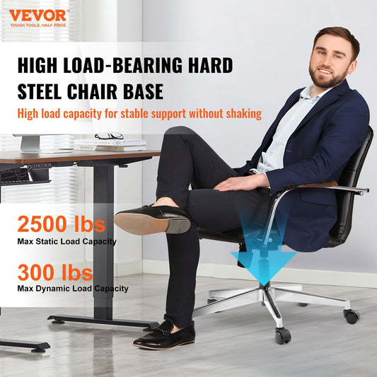 Office Chair Base Replacement, 710 mm 1134 kg Static Load Capacity, Heavy Duty Universal Computer Desk Chair V952-BGYDZPJ28JSD4RMJLV0