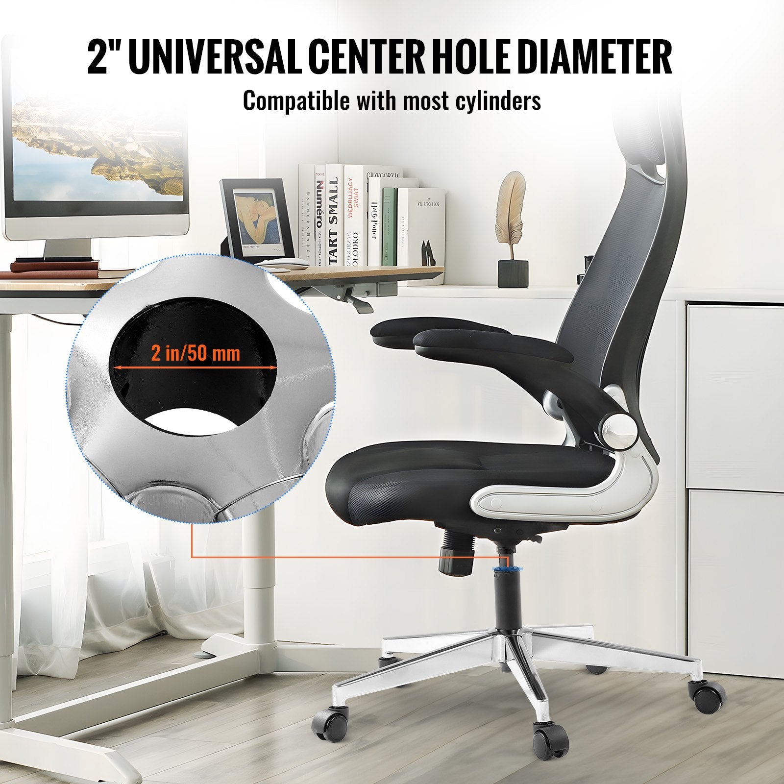 Office Chair Base Replacement, 710 mm 1134 kg Static Load Capacity, Heavy Duty Universal Computer Desk Chair V952-BGYDZPJ28JSD4RMJLV0