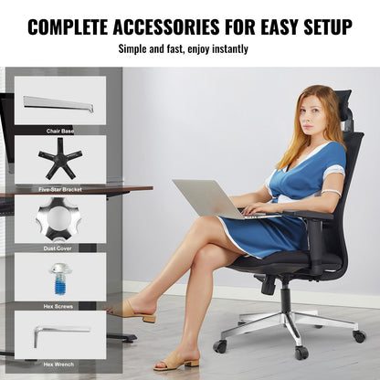 Office Chair Base Replacement, 710 mm 1134 kg Static Load Capacity, Heavy Duty Universal Computer Desk Chair V952-BGYDZPJ28JSD4RMJLV0