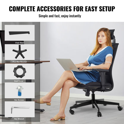 Office Chair Base Replacement, 710 mm, 1134 kg Static Load Capacity, Heavy Duty Universal Computer Desk Chair V952-BGYDZPJ28JSD5EOS5V0