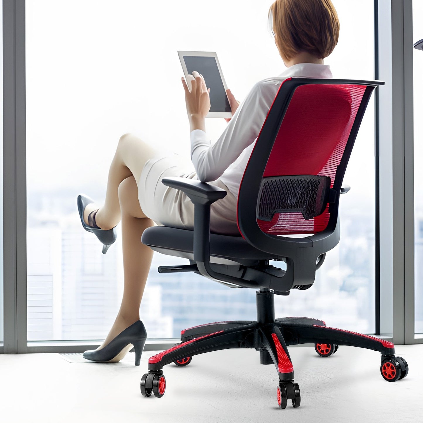 Office Chair Base Replacement, 710 mm, 1134 kg Static Load, Heavy Duty Universal Computer Desk Chair Stool V952-BGYDZPJ28SLD875TDV0