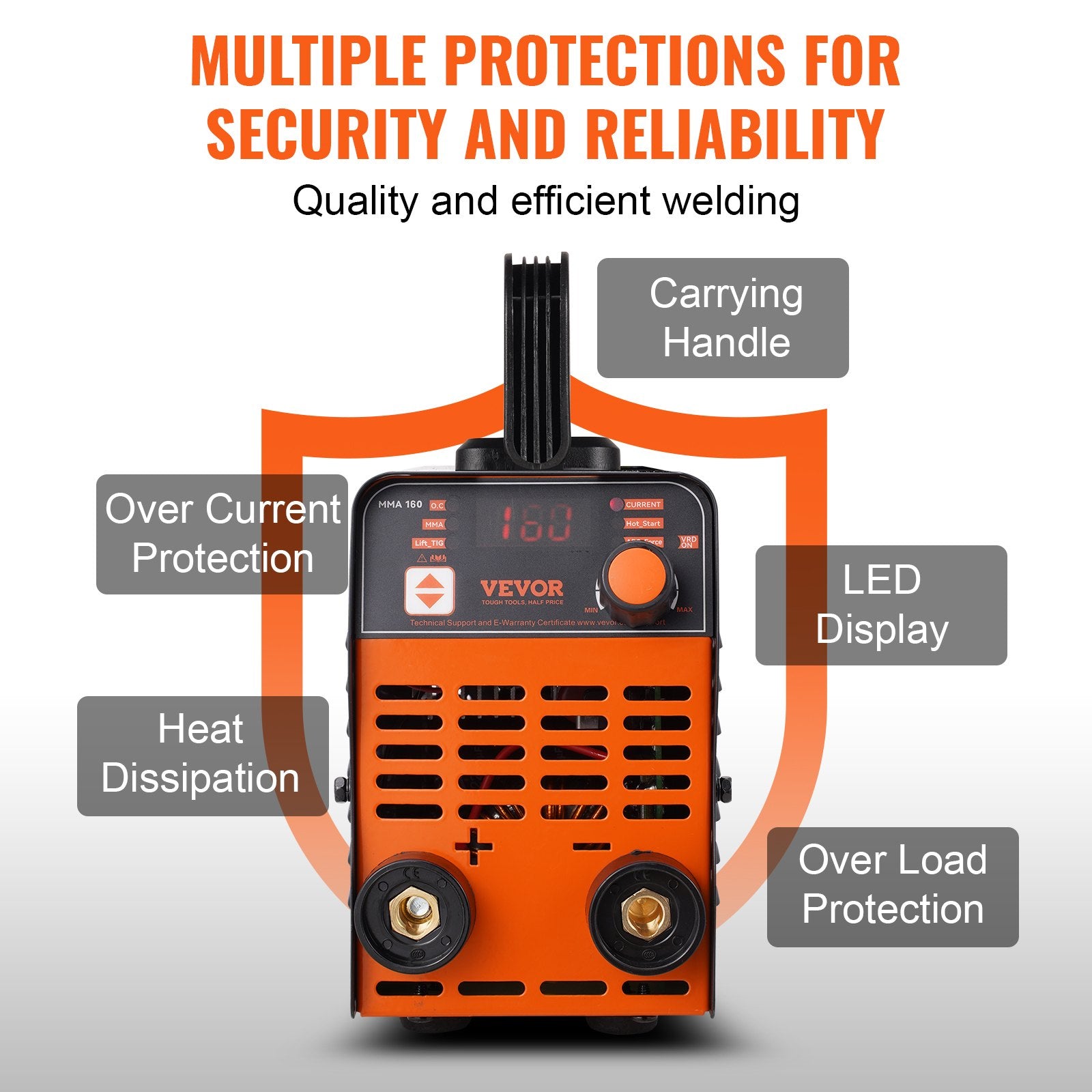 ARC Stick Welder 220V 120A 2-in-1 Lift TIG Welding Machine Hot Start V952-BHJBHSH160A03GXNSV3