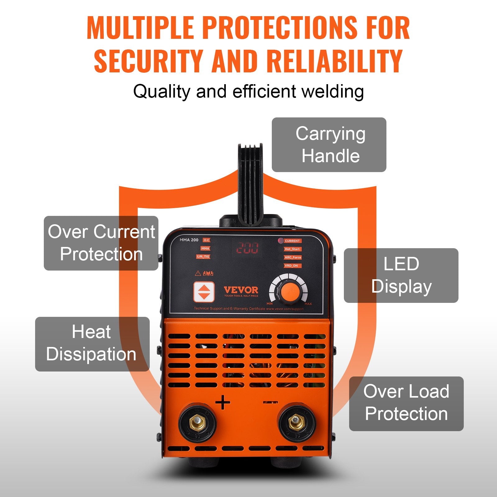 ARC Stick Welder 220V 160A 2in1 Lift TIG Welding Machine Hot Start V952-BHJBHSH200A0LS41BV3