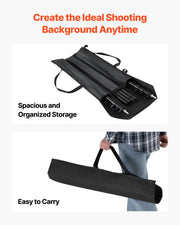 Backdrop Stand, 298 x 300 cm Adjustable Photo Backdrop Stand Kit, Portable Background Backdrop Stand with 4 V952-BJJ2KLJ1010FDZ6BMV0
