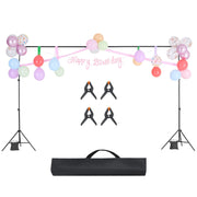 Backdrop Stand, 198 x 300 cm Adjustable Photo Backdrop Stand Kit, Portable Background Backdrop Stand with 5 V952-BJJ2KLJ6510FVP8ADV0