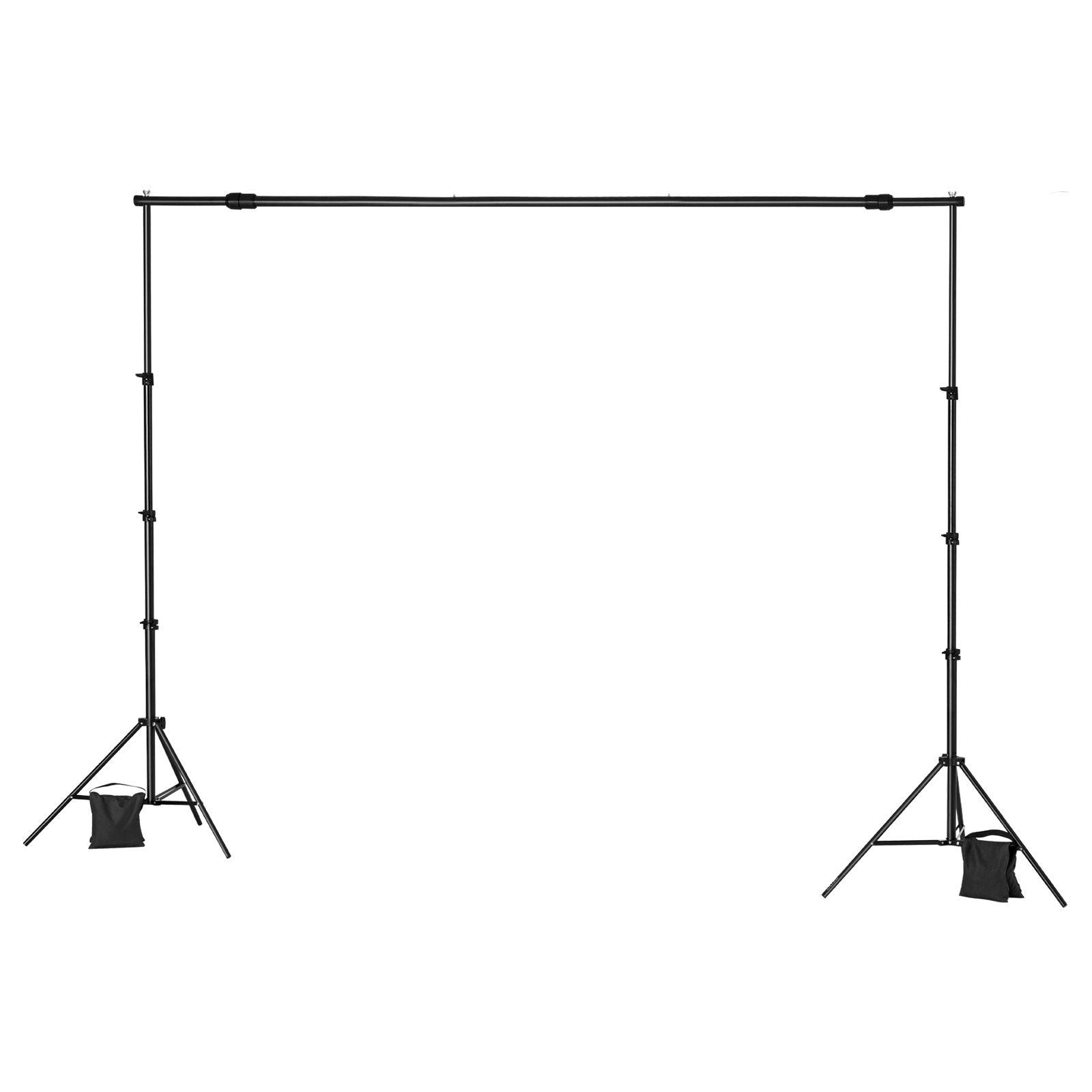 Backdrop Stand, 213 x 300 cm Adjustable Photo Backdrop Stand Kit, Portable Background Backdrop Stand with 3 V952-BJJ2KLJ710FT8206YV0