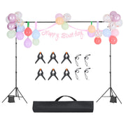 Backdrop Stand Background Stand Kit with 2 Tripod for Party & Photo Studio V952-BJJ2KLJ8510FOVLKXV0