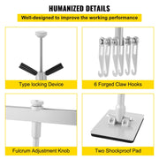 Car Dent Puller Kit, 85CM Dent Pull Lever 6 Claw Hook Accessories, Paintless Dent Removal Kit Dent Pull Lever V952-BJXFJLTAHLBQ10001V0
