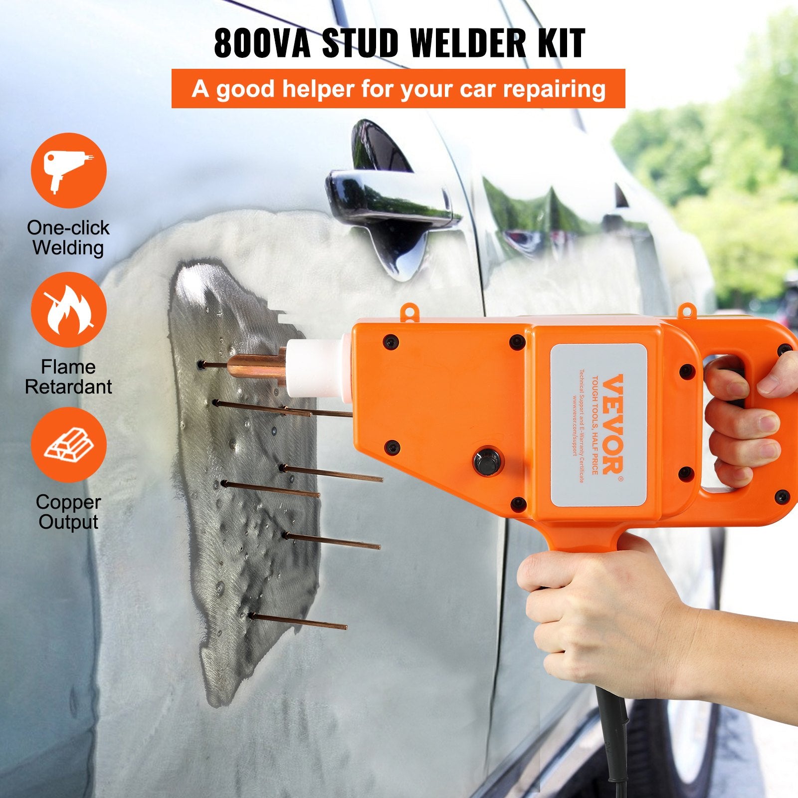 Stud Welder Kit, 1600A Stud Welder Dent Repair Kit, 800VA Spot Welder Stud, 220V Stud Gun Dent Puller Kit V952-BJXFJQXLXXFJ00001V3
