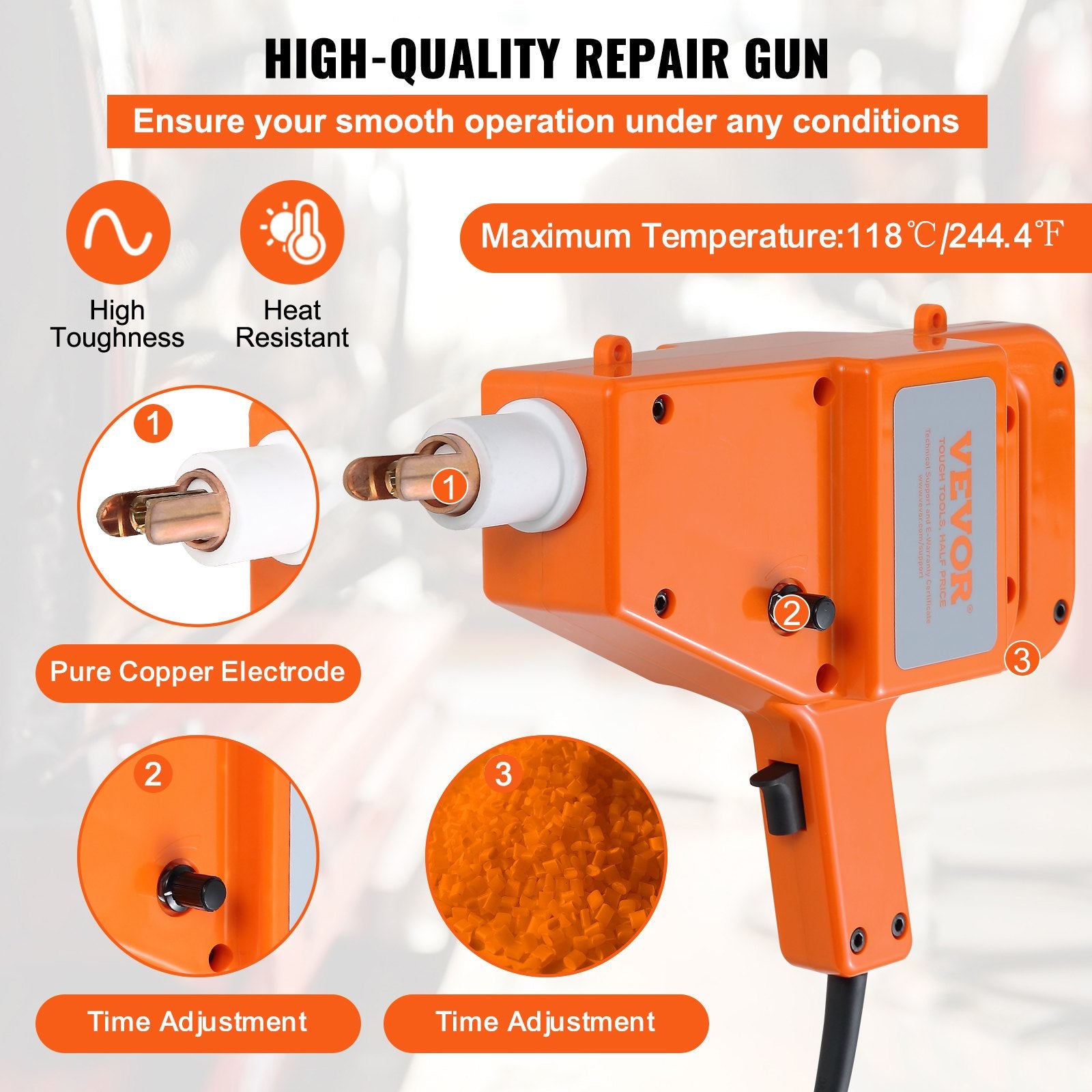 Stud Welder Kit, 1600A Stud Welder Dent Repair Kit, 800VA Spot Welder Stud, 220V Stud Gun Dent Puller Kit V952-BJXFJQXLXXFJ00001V3