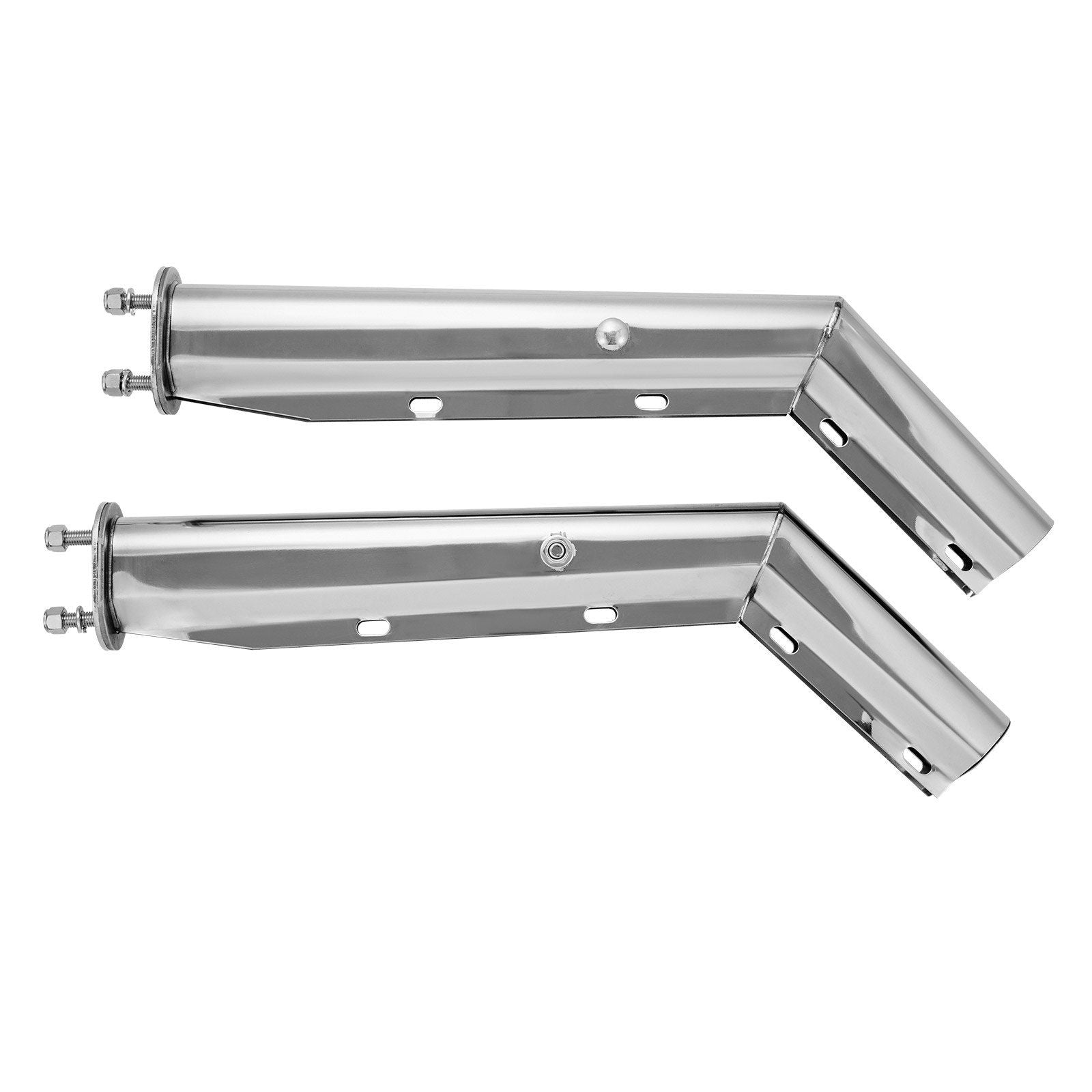Stainless Steel Angled Spring Loaded Mud Flap Hangers, 2-1/2" (63.5mm) Bolt Spacing Mudflap Hangers for Semi V952-BKCDNBDJ212ILJ4FL001V0