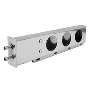 Stainless Steel Mud Flap Hangers with Light Cutouts, 2-1/2" (63.5mm) Bolt Spacing, Spring Loaded Mudflap V952-BKCDNBDJ212IW6KL0001V0