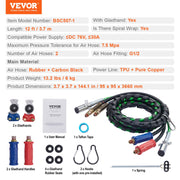 12FT Semi Truck Air Lines Kit with 2PCS Glad Hands, 3-in-1 Air Hoses & 7 Way ABS Electric Power Line, with V952-BKCKQRGTJSHY5A7TGV9