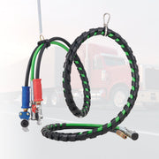 12FT Semi Truck Air Lines Kit with 2PCS Glad Hands, 3-in-1 Air Hoses & 7 Way ABS Electric Power Line, with V952-BKCKQRGTJSHY5A7TGV9