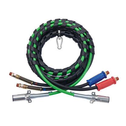 12FT Semi Truck Air Lines Kit, 3-in-1 Air Hoses & ABS Power Line for Semi Truck Trailer Tractor, 7-Way Plug V952-BKCKQRGTJSHYNJPDRV9