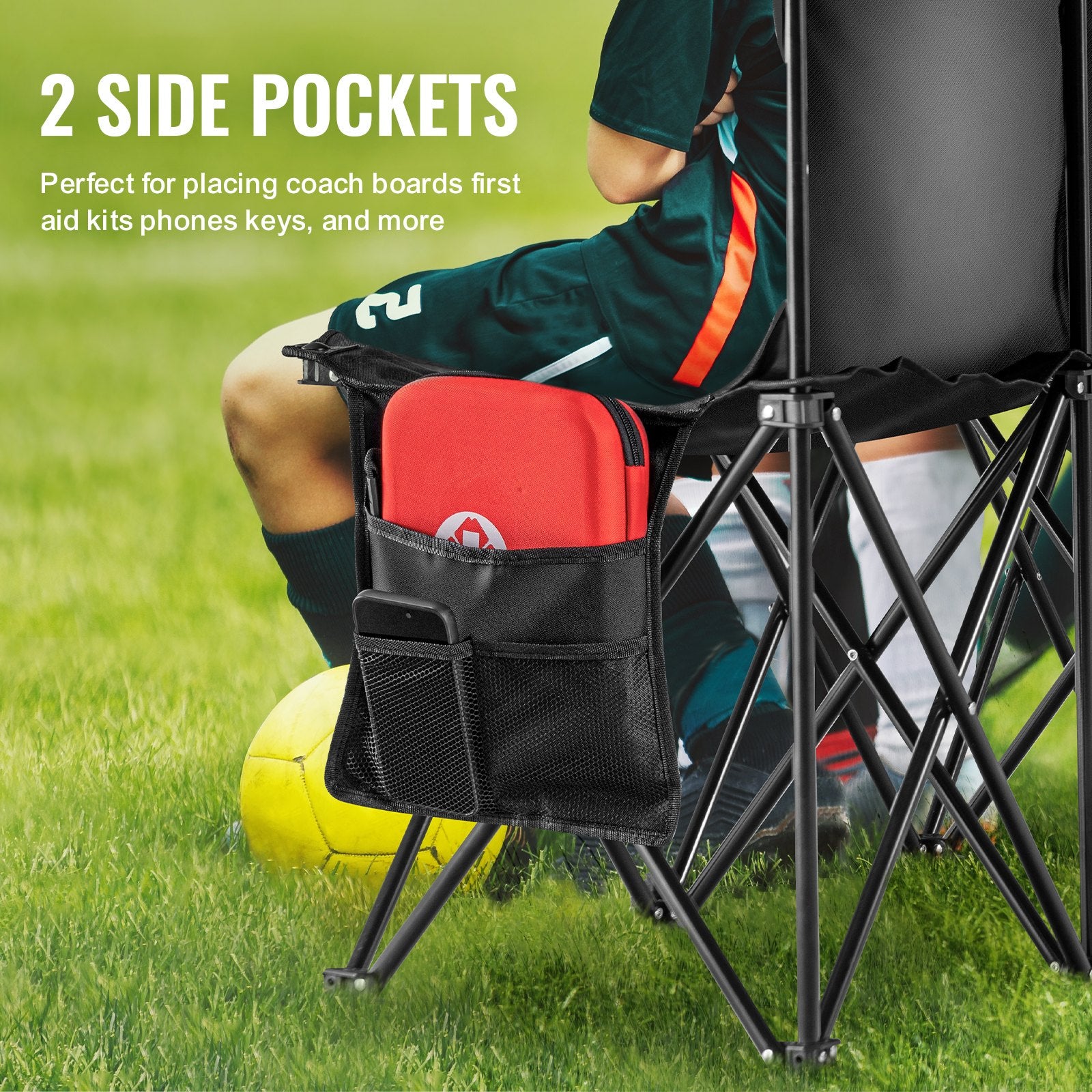 8 Seat Portable Folding Sport Bench Outdoor Camping Chair with Carry Bag V952-BKZDYDZYDKB84K243V0